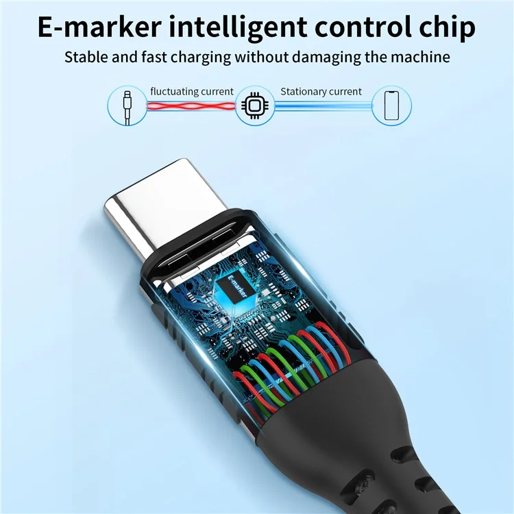 AHASTYLE XC01 MDD per iPhone Serie 15 1m Cavo di ricarica USB-C PD Fast Charging Type-C a Type-C Cavo di trasferimento dati Chip E-Mark integrato - 60W