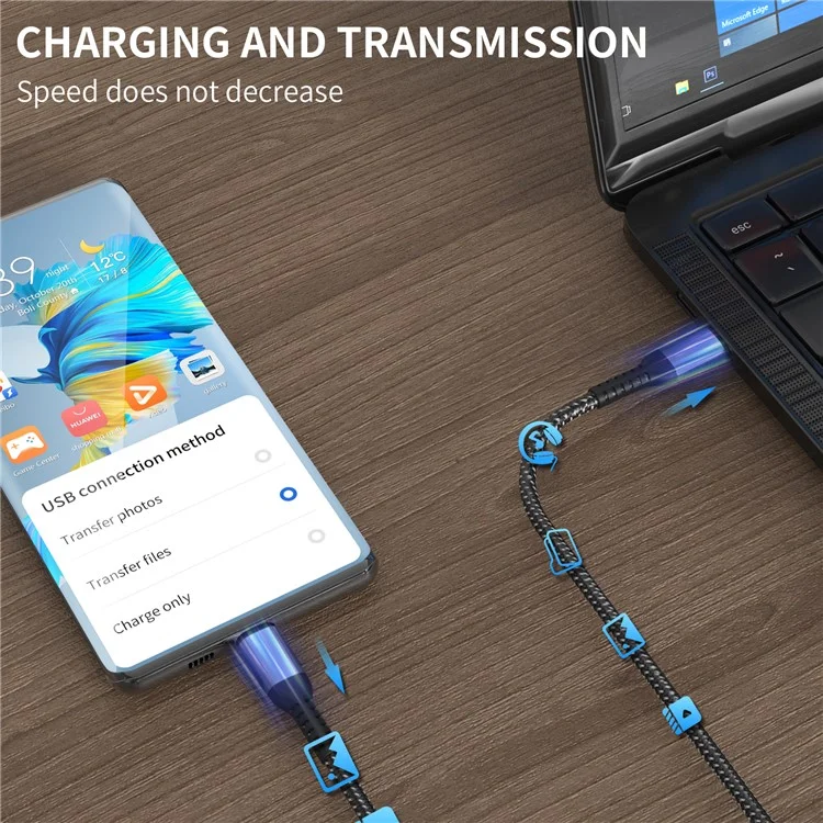 AHASTYLE XC01 MDD per iPhone Serie 15 1m Cavo di ricarica USB-C PD Fast Charging Type-C a Type-C Cavo di trasferimento dati Chip E-Mark integrato - 60W