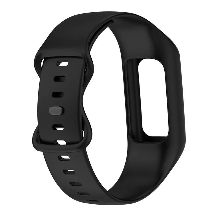 Sport Band for Fitbit Charge 5 / 4 / 3 , Soft Silicone Wristband Replacement Strap with Case - Black
