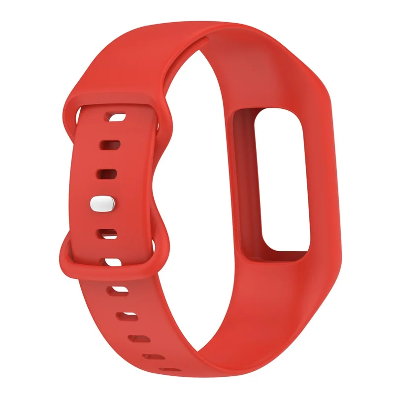 Sport Band for Fitbit Charge 5 / 4 / 3 , Soft Silicone Wristband Replacement Strap with Case - Red