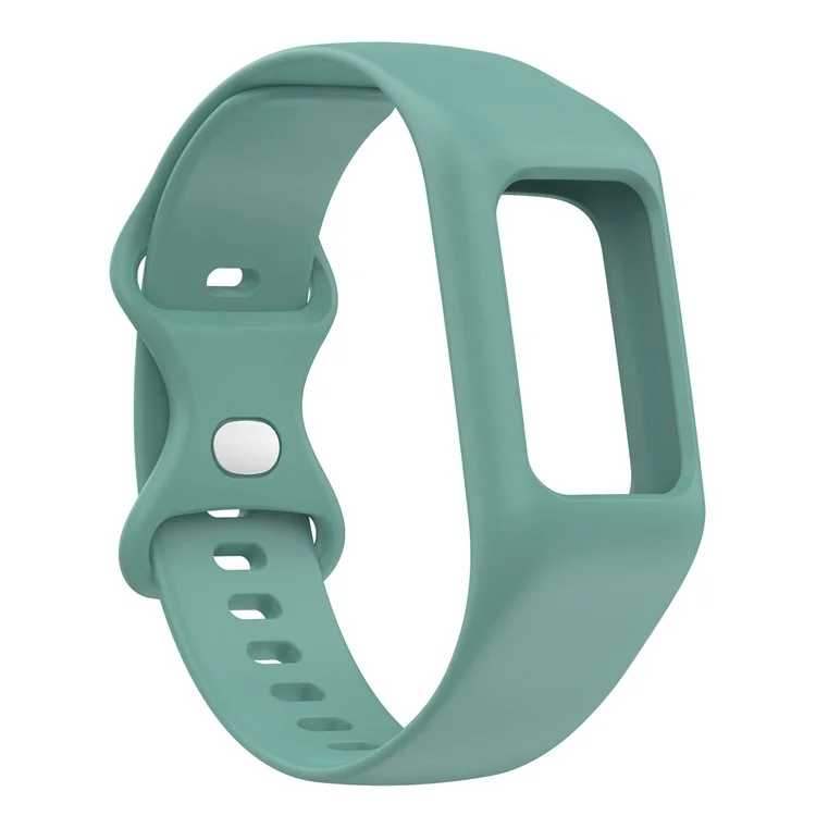 Sport Band for Fitbit Charge 5 / 4 / 3 , Soft Silicone Wristband Replacement Strap with Case - Pine Needle Green
