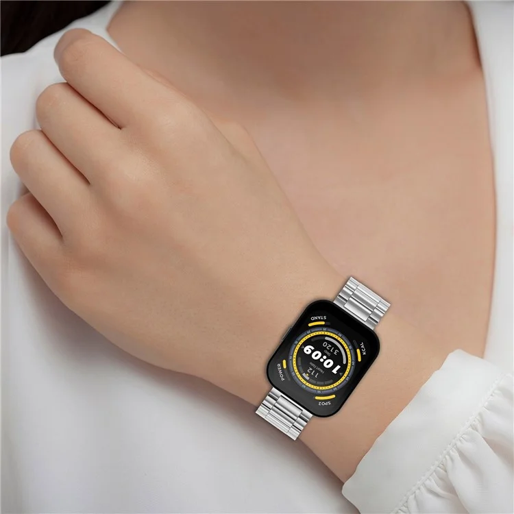 For Huami Amazfit Bip 5 / GTR 4 / GTR 3 / GTR 2 Stainless Steel Watch Strap Replacement 22mm Watch Band with Classic Buckle - Gold
