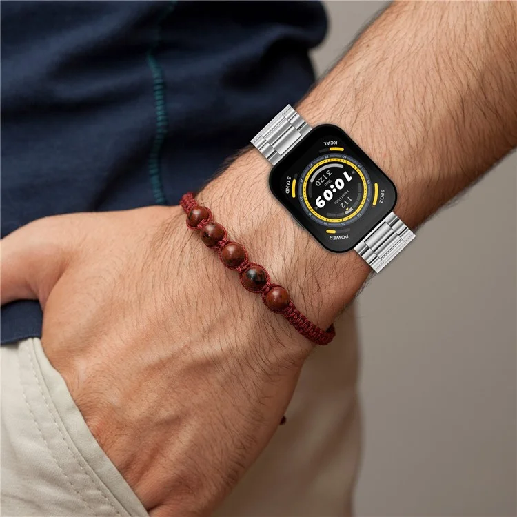 For Huami Amazfit Bip 5 / GTR 4 / GTR 3 / GTR 2 Stainless Steel Watch Strap Replacement 22mm Watch Band with Classic Buckle - Gold