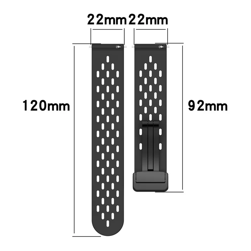 Siliconen horlogeband voor Samsung Galaxy Watch3 45mm / Huawei Watch GT 5 Pro 46mm / GT 5 46mm / GT 5 Pro 46mm 22mm vervangingsbanden - Wit
