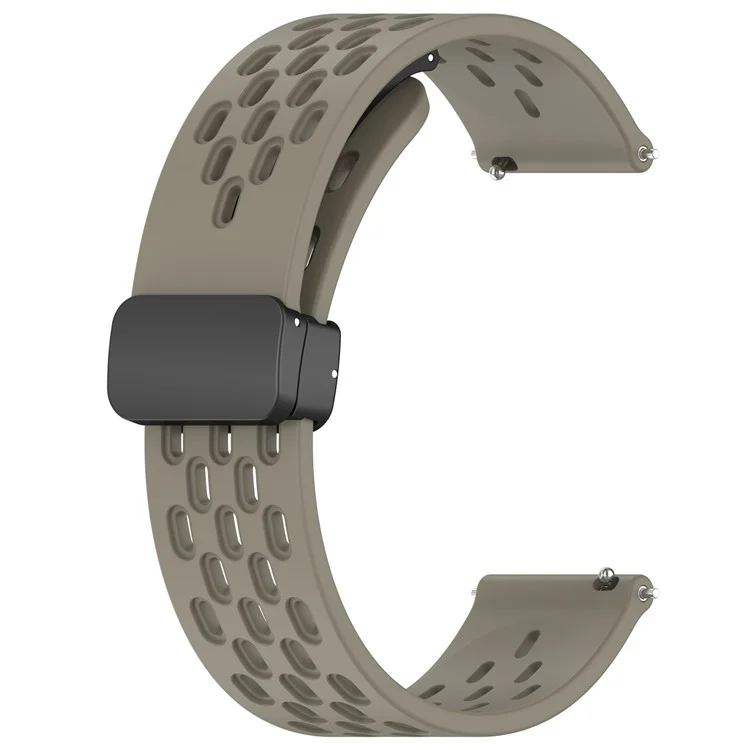 Silicone Watch Band for Samsung Galaxy Watch3 45mm / Huawei Watch GT 5 Pro 46mm 22mm Replacement Straps - Space Grey