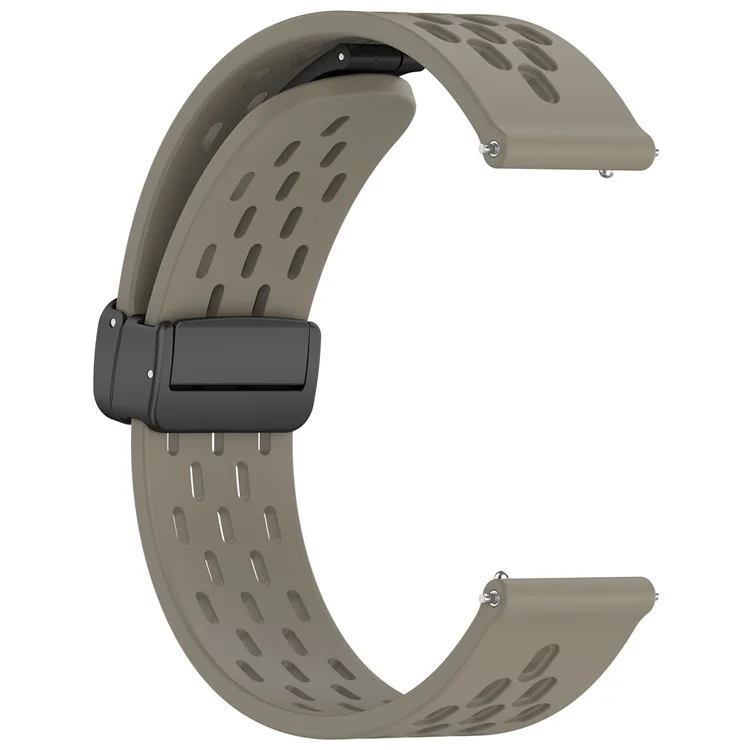 Silicone Watch Band for Samsung Galaxy Watch3 45mm / Huawei Watch GT 5 Pro 46mm 22mm Replacement Straps - Space Grey