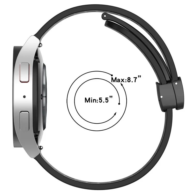 Silicone Watch Band for Samsung Galaxy Watch3 45mm / Huawei Watch GT 5 Pro 46mm 22mm Replacement Straps - Starlight