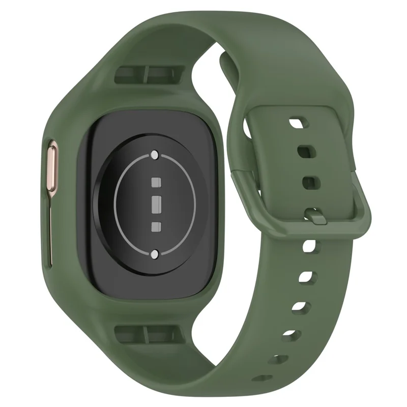 For Honor Watch 4 TMA-L19 Integrated Silicone Strap Watch Case Replacement Wrist Band - Dark Green