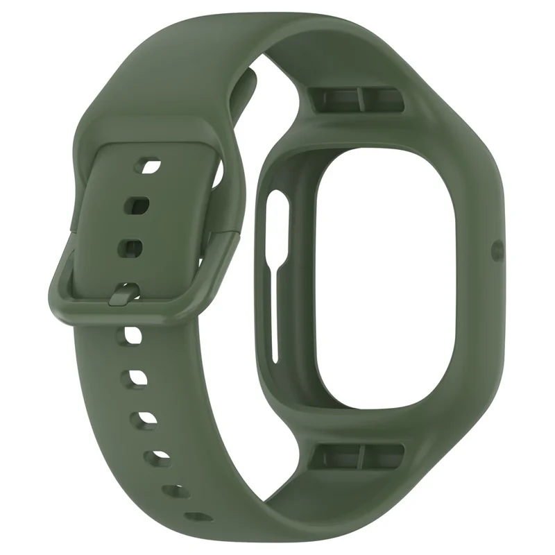 For Honor Watch 4 TMA-L19 Integrated Silicone Strap Watch Case Replacement Wrist Band - Dark Green