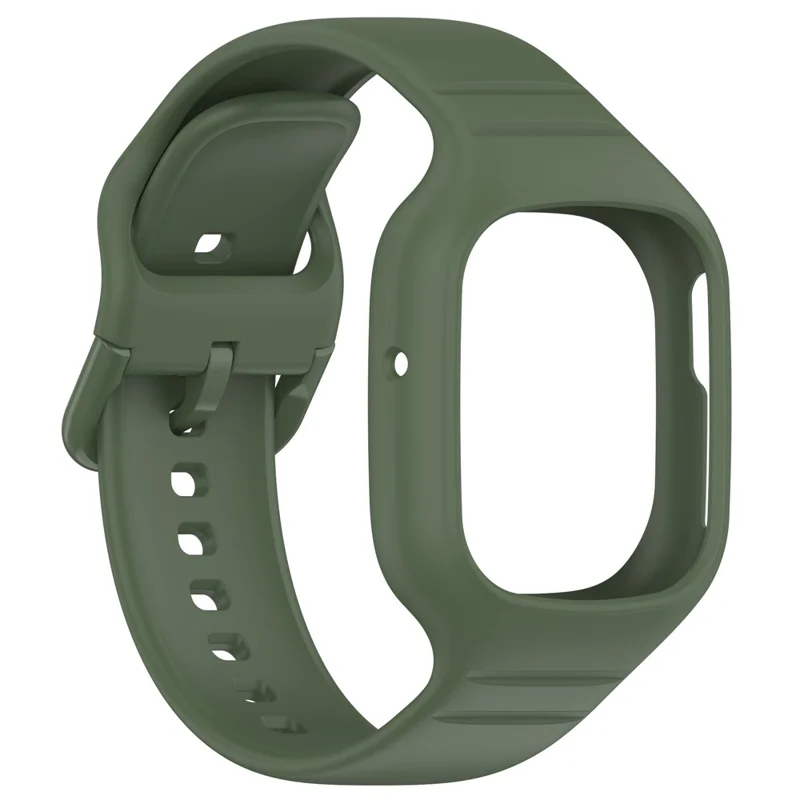 For Honor Watch 4 TMA-L19 Integrated Silicone Strap Watch Case Replacement Wrist Band - Dark Green