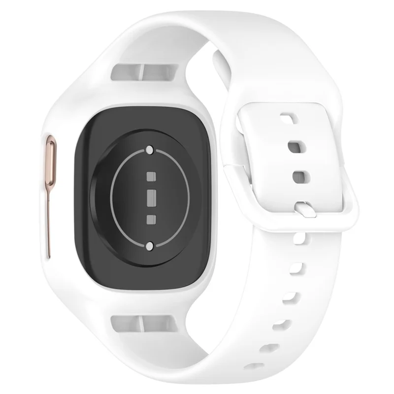 For Honor Watch 4 TMA-L19 Integrated Silicone Strap Watch Case Replacement Wrist Band - White
