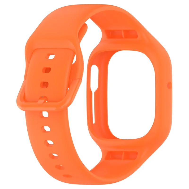 Watch For Honor 4 TMA-L19 Pulseira de Silicone Integrada Capa do Relógio Substituto Pulseira - Laranja