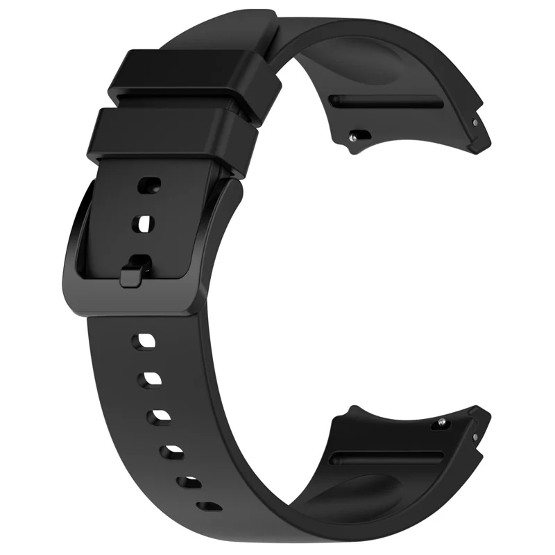 Pour Samsung Galaxy Watch FE 40mm / Watch6 40mm / 44mm / Watch6 Classic 43mm / 47mm Bracelet de montre en silicone avec boucle colorée - Noir