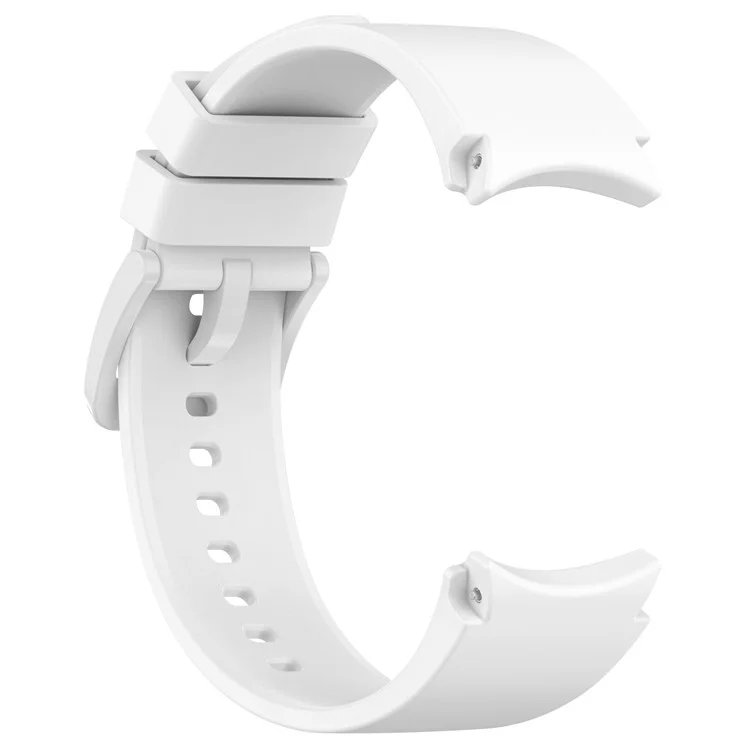 Для Samsung Galaxy Watch FE 40 мм / Watch6 40 мм / 44 мм / Watch6 Classic 43 мм / 47 мм Силиконовый ремень для часов с цветным сиденьем - Белый