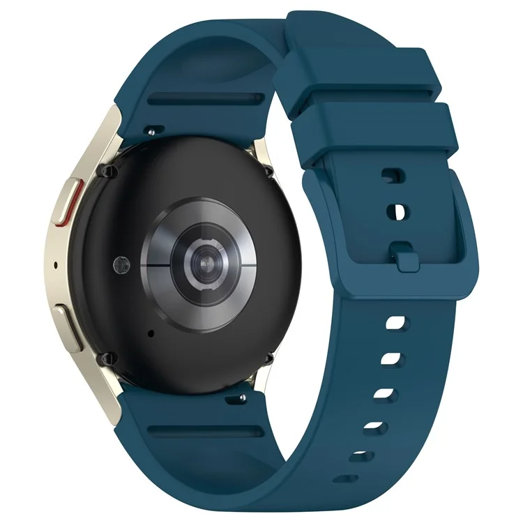 Для Samsung Galaxy Watch FE 40 мм / Watch6 40 мм / 44 мм / Watch6 Classic 43 мм / 47 мм Силиконовый ремешок для часов со Цветная пряжка - темно-синий