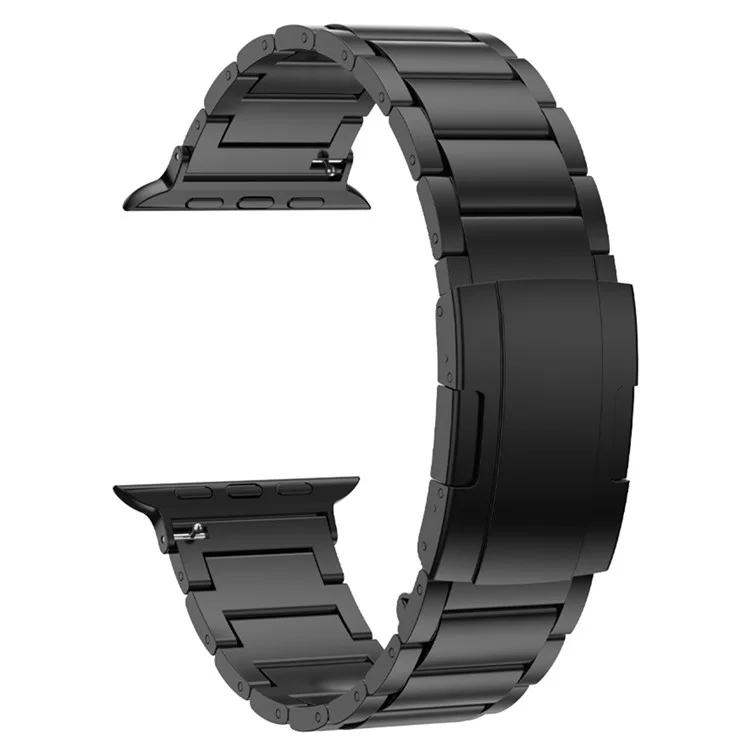 Per Apple Watch Series 10 46mm / Ultra 2 Ultra 49mm / Series 9 8 7 45mm / 6 5 4 SE (2023) SE (2022) SE 44mm / 3 2 1 42mm Cinturino per orologio Lega di titanio - Nero