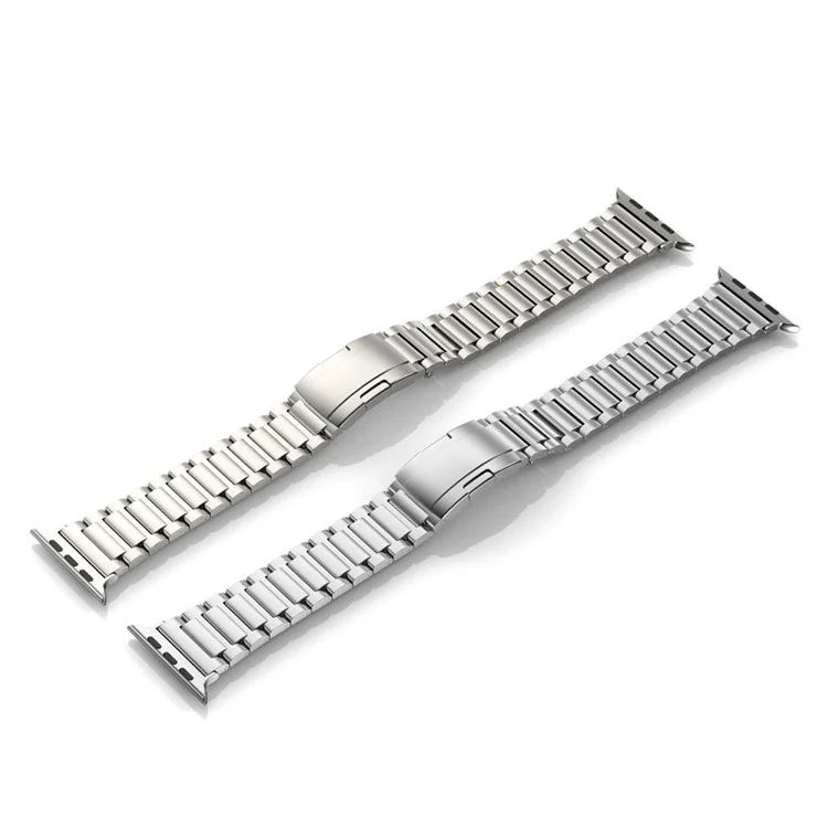 Per Apple Watch Series 10 46mm / Ultra 2 Ultra 49mm / Series 9 8 7 45mm / 6 5 4 SE (2023) SE (2022) SE 44mm / 3 2 1 42mm Cinturino per orologio Lega di titanio - Nero