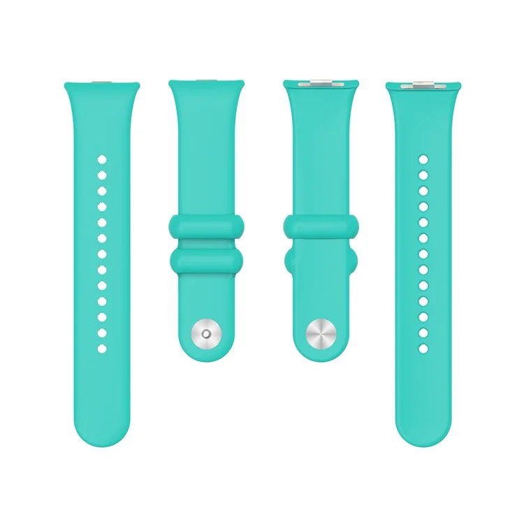 Pour Xiaomi Smart Band 8 Pro Solid Color Wrist Band Remplacement Bracelet de Montre Silicone - Vert Menthe