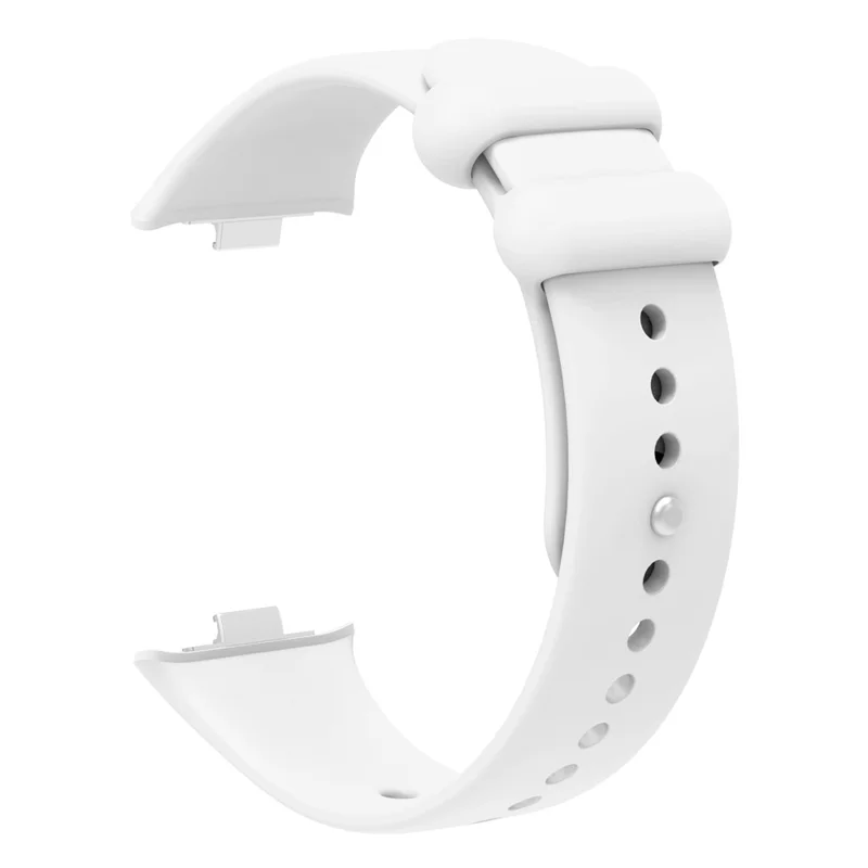 Para Xiaomi Smart Band 8 Pro Solid Color Pulsera de Repuesto Silicona Correa de Reloj - Blanco