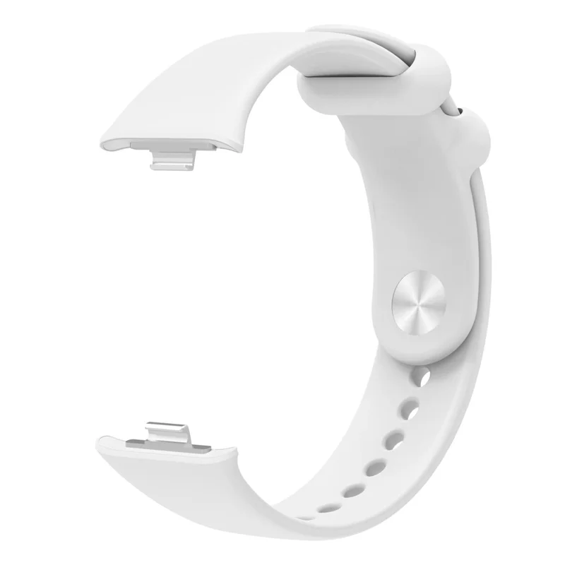 Para Xiaomi Smart Band 8 Pro Solid Color Pulsera de Repuesto Silicona Correa de Reloj - Blanco