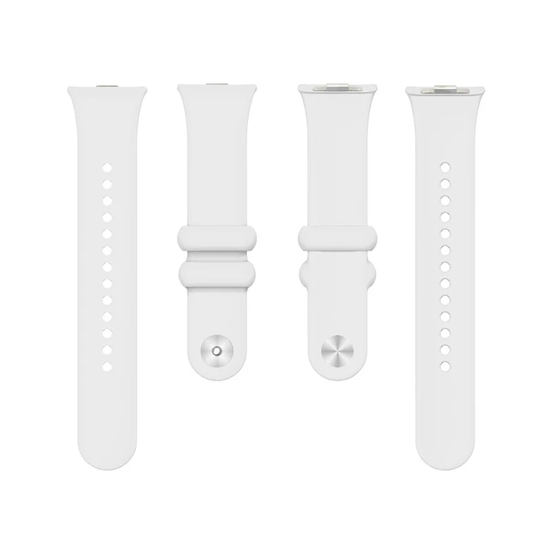 Para Xiaomi Smart Band 8 Pro Solid Color Pulsera de Repuesto Silicona Correa de Reloj - Blanco