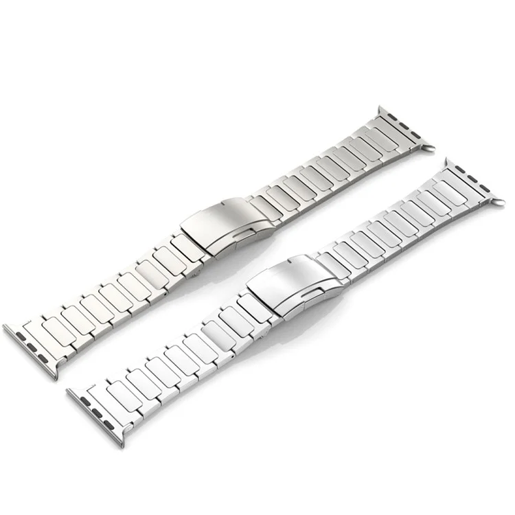 Watch Strap for Apple Watch Series 10 42mm / 9 8 7 41mm / SE (2023) SE (2022) SE 6 5 4 40mm / 3 2 1 38mm Titanium Alloy Smart Watch Strap - Titanium Color