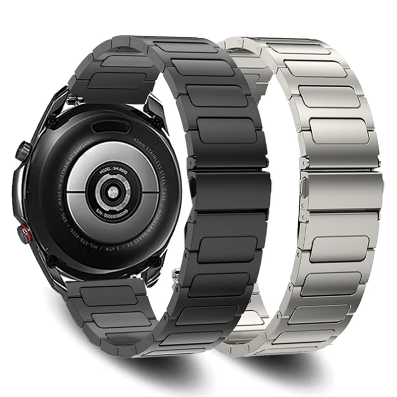 Titanium Alloy Watch Band for Huawei Watch 4 / Watch 4 Pro , Flat Buckle 22mm Width Watch Strap - Silver