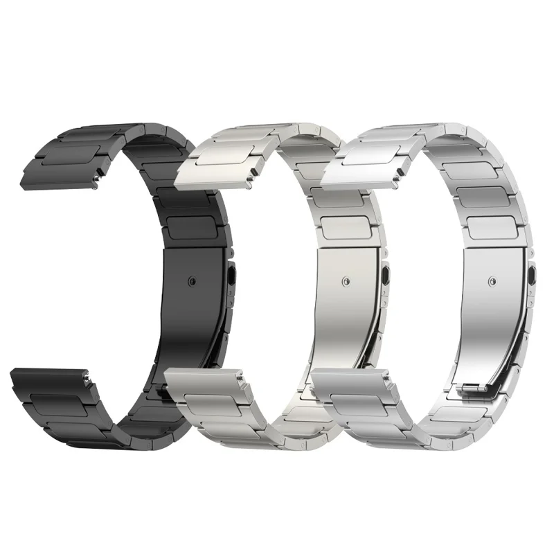 Titanium Alloy Watch Band for Huawei Watch 4 / Watch 4 Pro , Flat Buckle 22mm Width Watch Strap - Silver