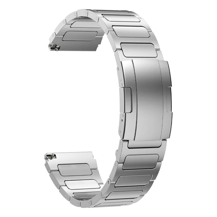 Титановый сплавной браслет для часов Huawei Watch 4 / Watch 4 Pro, черепаховая застежка 22мм - серебристый