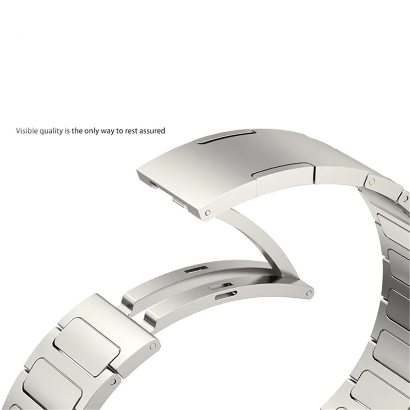 22mm Watch Band for Huawei Watch 4 / Watch 4 Pro , Titanium Alloy Metal Strap Replacement - Black
