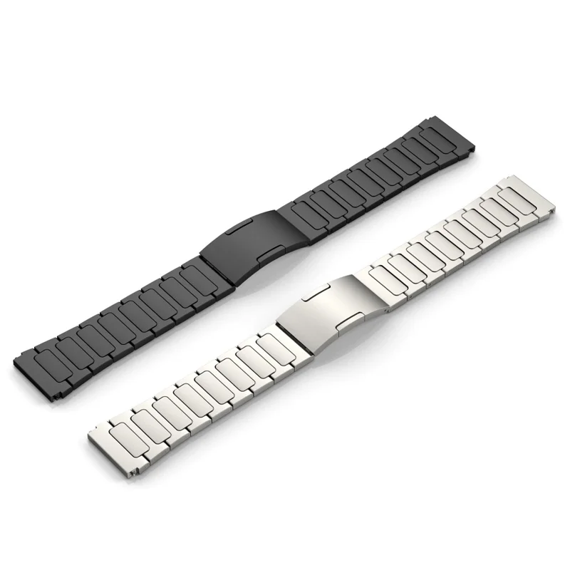 22mm Watch Band for Huawei Watch 4 / Watch 4 Pro , Titanium Alloy Metal Strap Replacement - Black