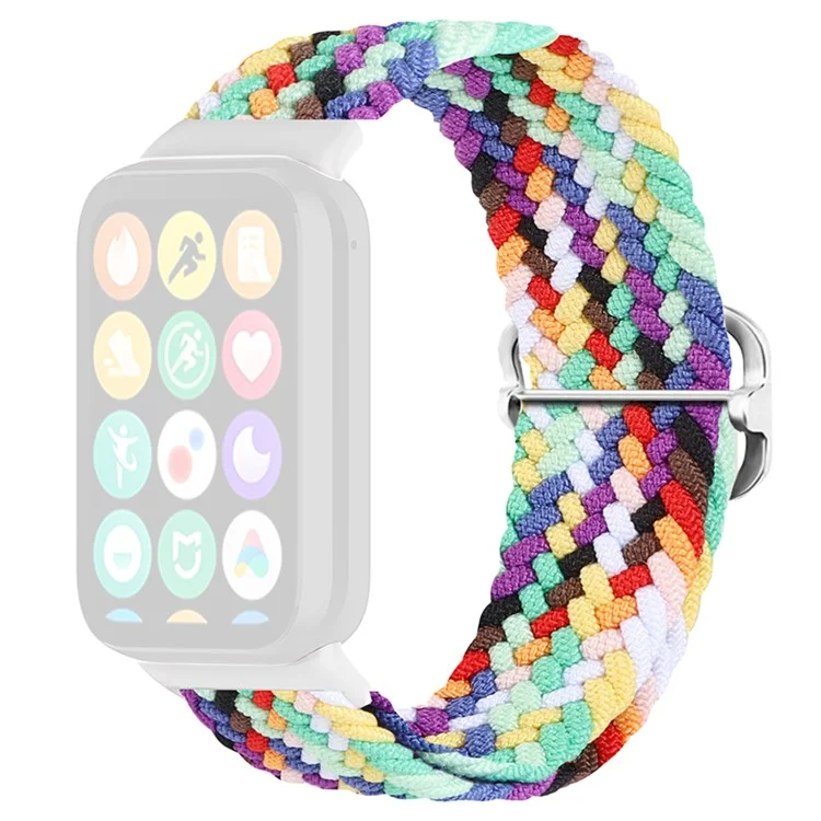 Для Xiaomi Smart Band 8 Pro Nylon Watch Band Adjustable Woven Strap - Official Rainbow