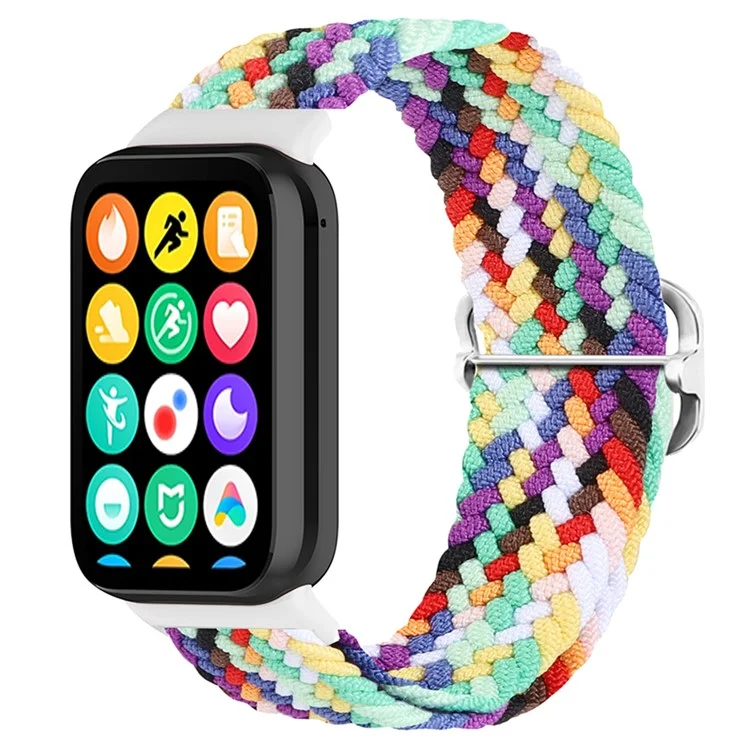 Для Xiaomi Smart Band 8 Pro Nylon Watch Band Adjustable Woven Strap - Official Rainbow