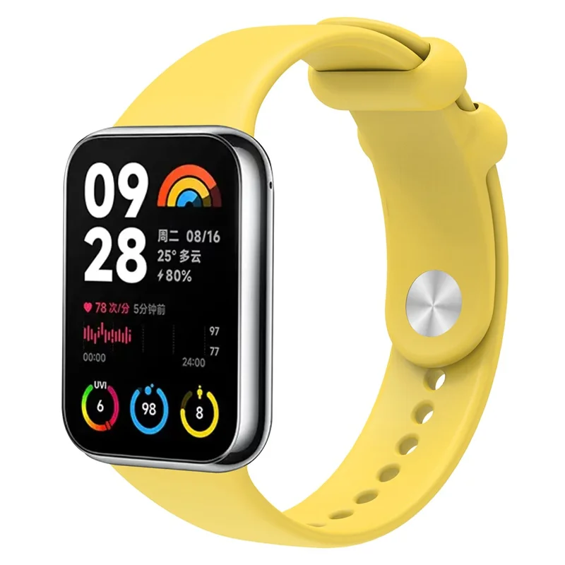 For Xiaomi Smart Band 8 Pro / Redmi Watch 4 Watch Strap Silicone Replacement Wristband - Yellow