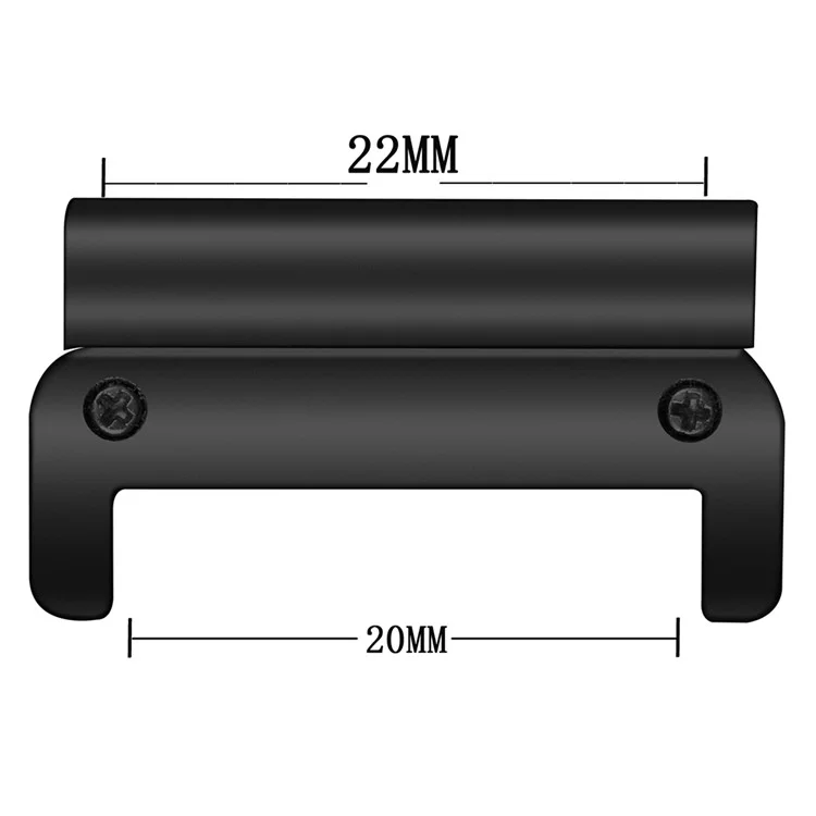 1Stück Für Garmin Fenix 5 / 5X / 6 / 6X / 7 Uhr Strap Adapter Schnellverschluss 22mm Uhrenband Verbinder - Schwarz
