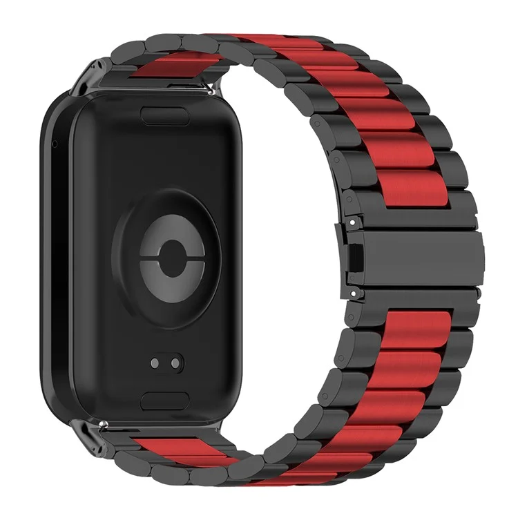 For Xiaomi Smart Band 8 Pro Stainless Steel Watchband Quick Release Watch Strap with Tool, Spring Bar