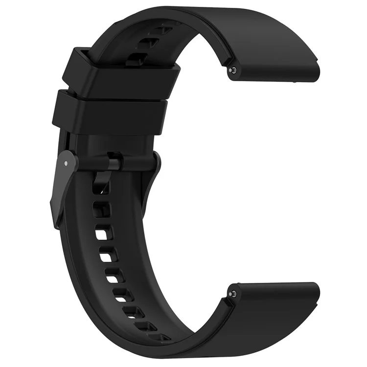 Für Oppo Watch 4 Pro Silikon-Uhrenarmband 22mm verstellbares Armband - Schwarz