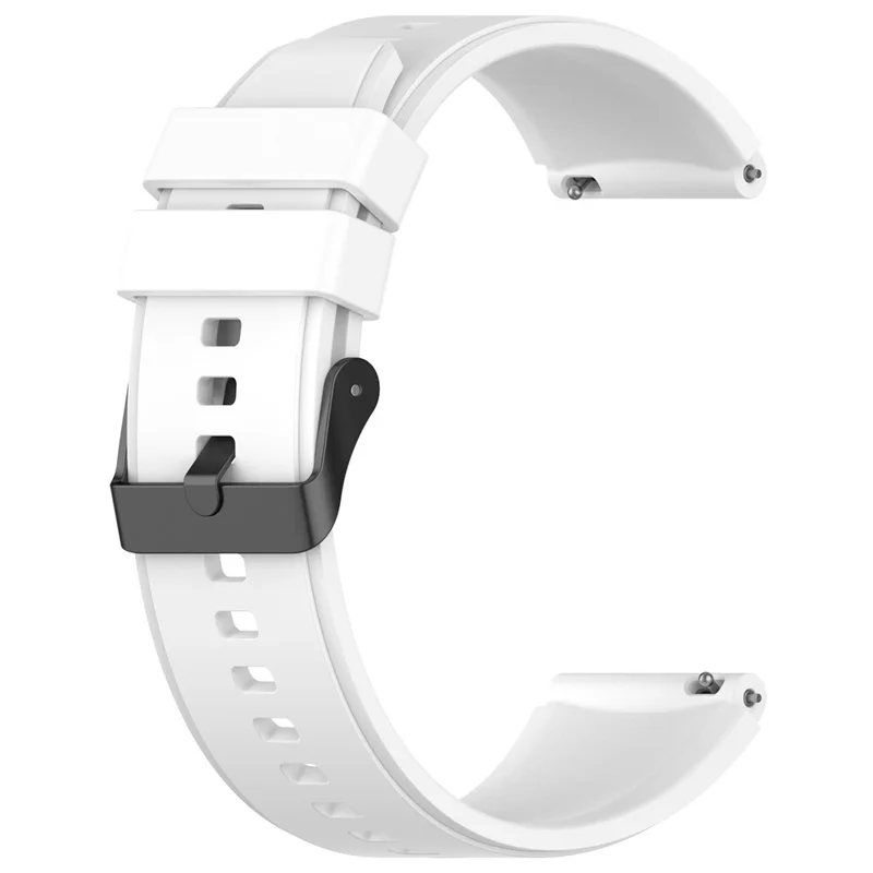 Para Oppo Watch 4 Pro Correa de Reloj de Silicona 22mm Ajustable - Blanco