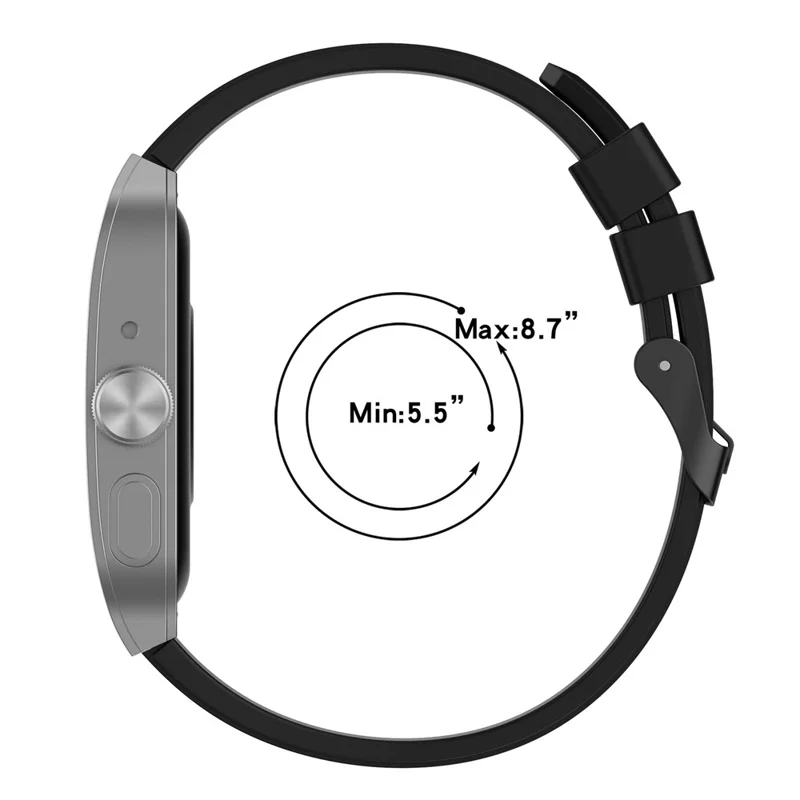 Para Oppo Watch 4 Pro Correa de Reloj de Silicona 22mm Ajustable - Blanco