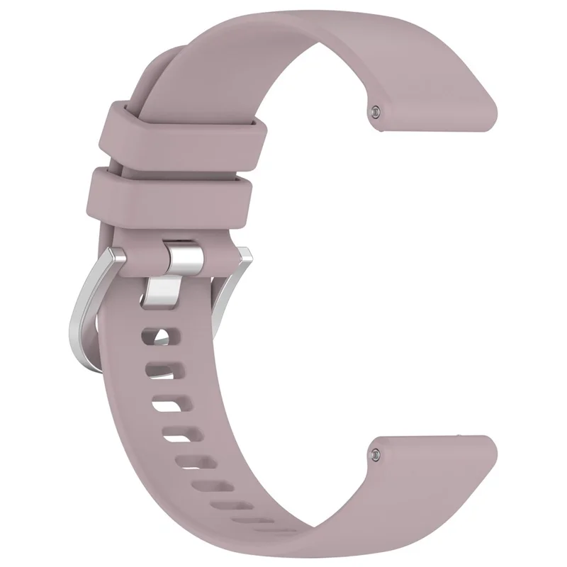 For Garmin vivoactive 5 / GarminActive 5 Watch Band 20mm Silicone Strap with Steel Buckle - Purple