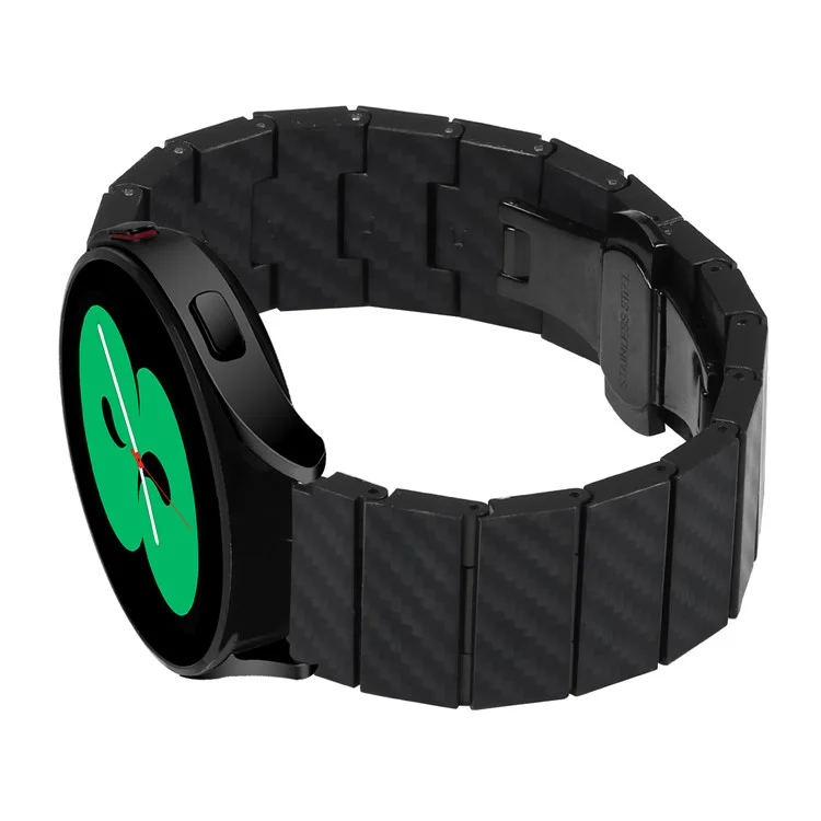 Pour Huami Amazfit Cheetah Pro Bracelet de montre en métal 20 mm avec texture en fibre de carbone Bracelet de montre avec connecteur