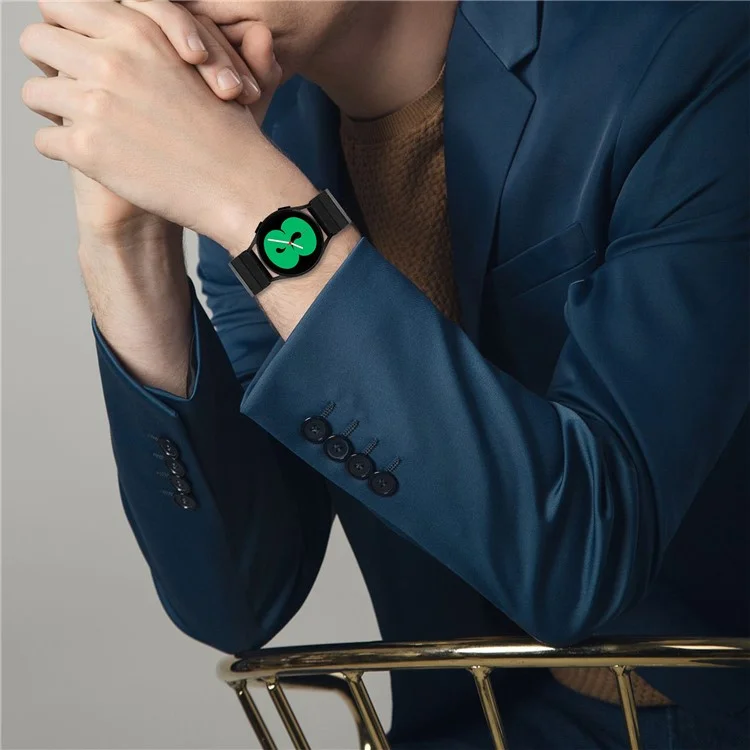 Pour Huami Amazfit Cheetah Pro Bracelet de montre en métal 20 mm avec texture en fibre de carbone Bracelet de montre avec connecteur