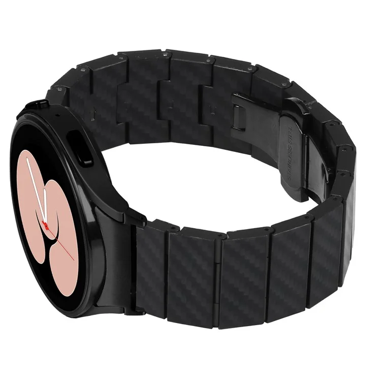 Cinturino per orologio per Samsung Galaxy Watch4 / Watch4 Classic / Watch4 Active / Watch 5 / Watch 5 Active Texture in fibra di carbonio con connettore