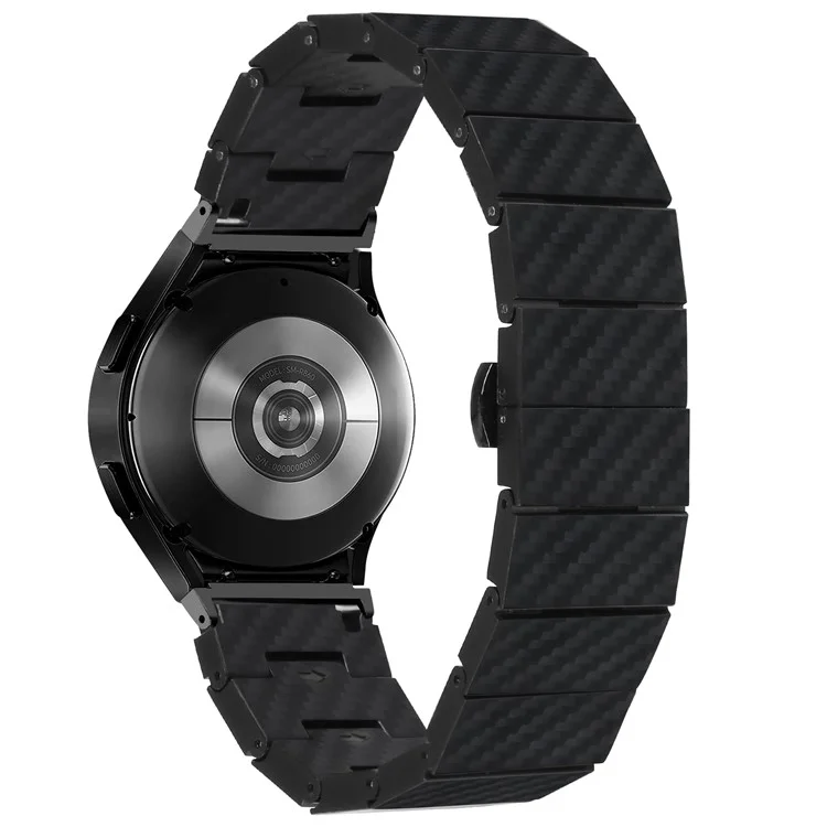 Sport Strap für Samsung Galaxy Watch6 / Watch6 Classic Carbon Fiber Textur Uhrenarmband mit Konnektor