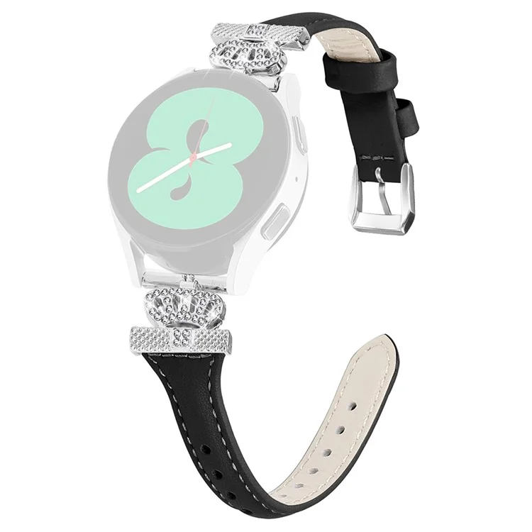 Per Huami Amazfit Cheetah Pro Silver Buckle Watchband 20mm Strap con Corona-forma Connettore - Nero