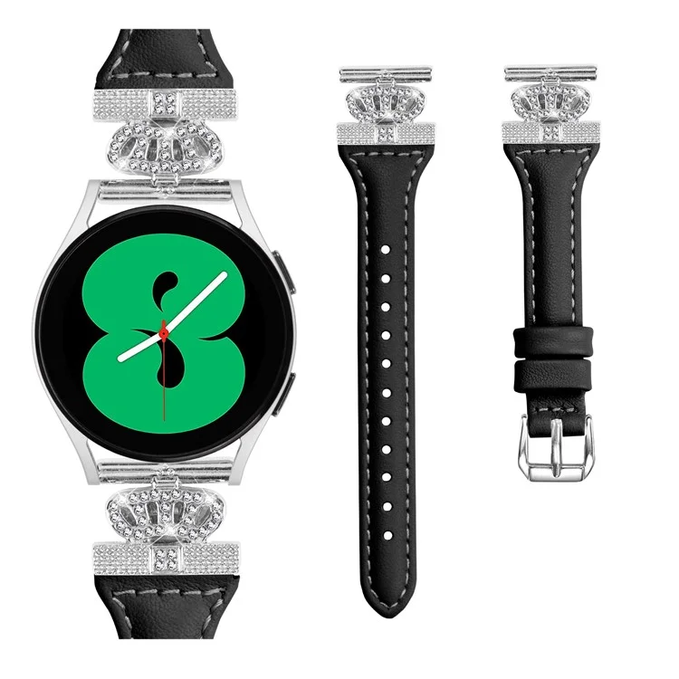 Per Huami Amazfit Cheetah Pro Silver Buckle Watchband 20mm Strap con Corona-forma Connettore - Nero