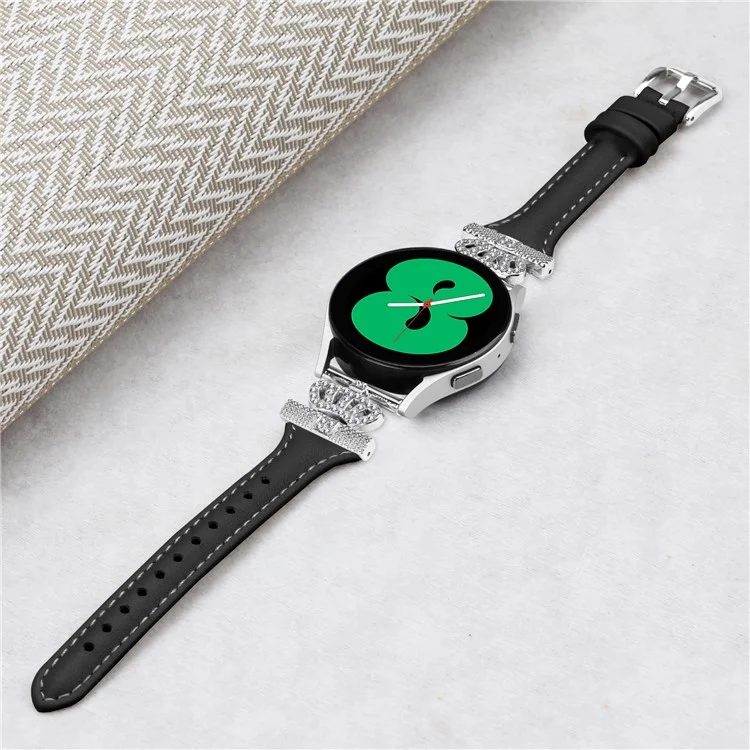 Per Huami Amazfit Cheetah Pro Silver Buckle Watchband 20mm Strap con Corona-forma Connettore - Nero