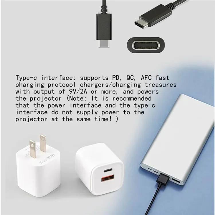 J9 480x360 HD 1080P Mini LED-Projektor für Heimkino, tragbar, Pocket Beamer mit integriertem Lautsprecher, Basisversion - Blau / US-Stecker