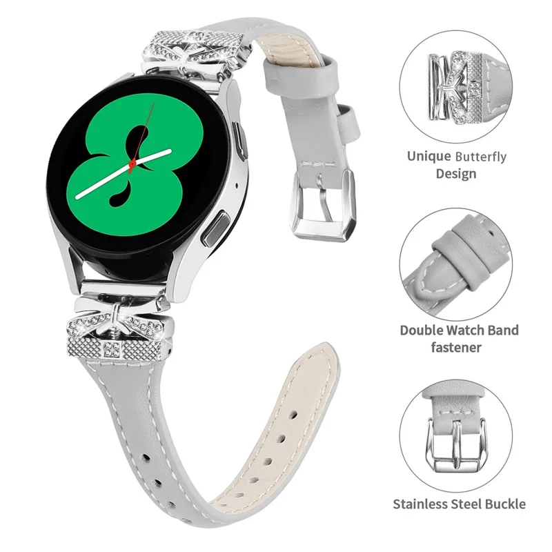 Silver Buckle 20mm Strap for Huami Amazfit Cheetah Pro Adjustable Watch Band Replacement - Grey