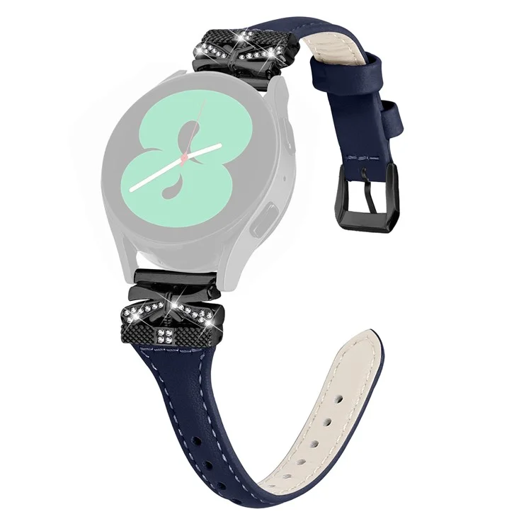Bracelet de montre boucle noire pour Huami Amazfit Cheetah Pro Butterfly Connector 20mm - Bleu foncé